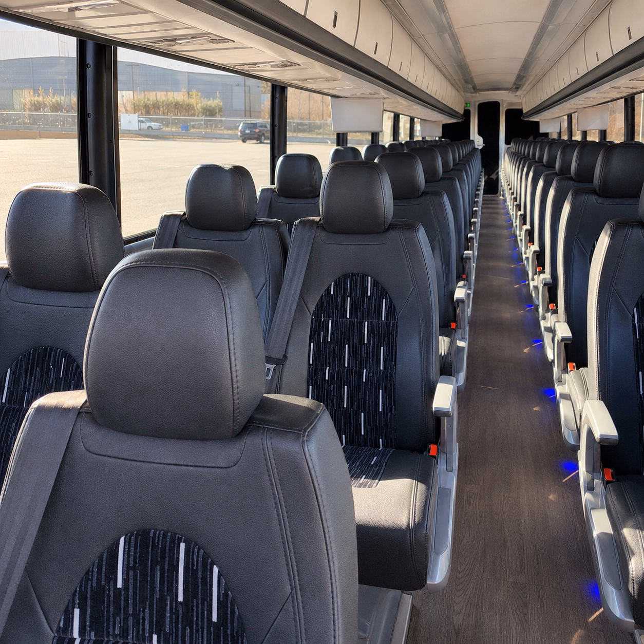 tempe charter bus inside